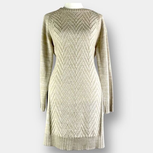 jun & Ivy Dresses & Skirts - Jun & Ivy Sweater Dress Size Medium Chevron Long Sleeve